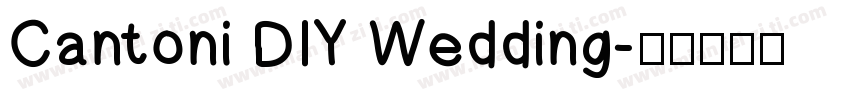 Cantoni DIY Wedding字体转换